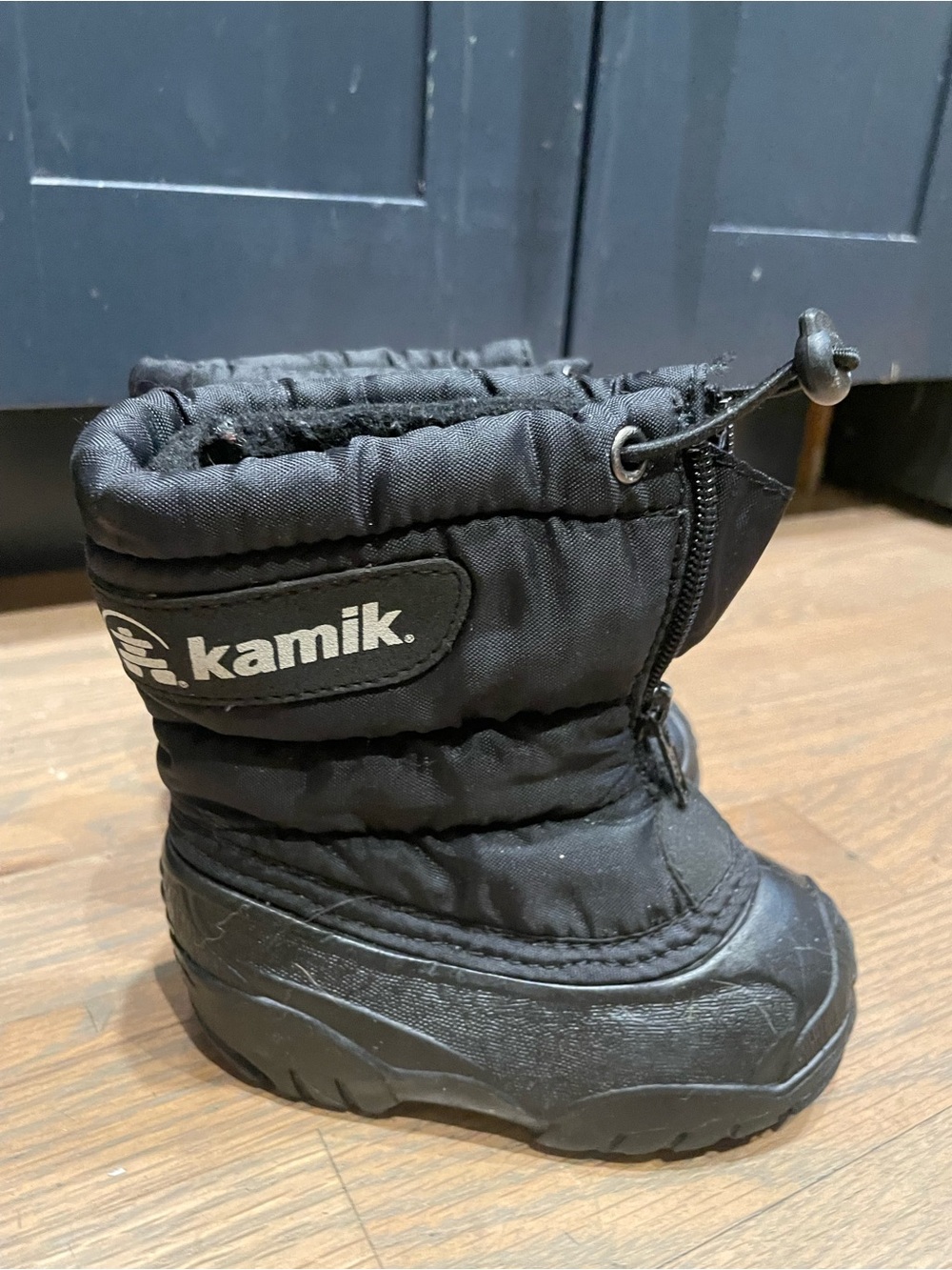 Kamik Toddler Black Insulated Snow Boots Size 5